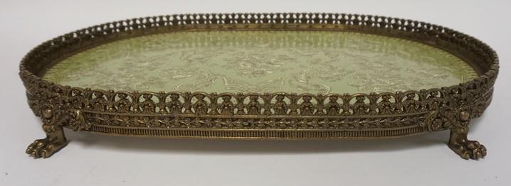 DOMAIN CERAMIC & BRONZE SERVING TRAY (1 of 3)