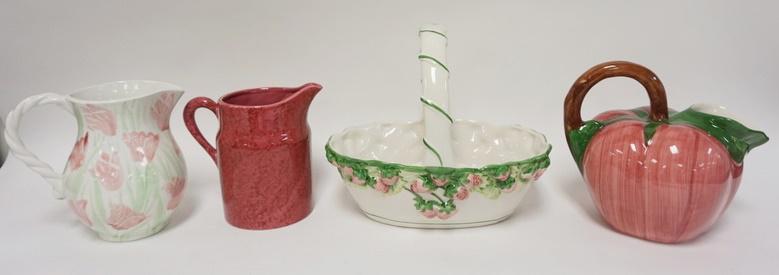 GROUP OF 4  PIECES ITALIAN & PORTUGUESE POTTERY (1 of 3)