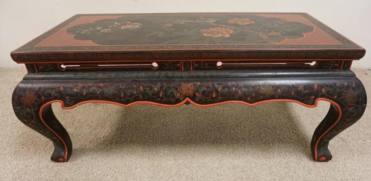 ASIAN LACQUERED COFFEE TABLE (1 of 3)