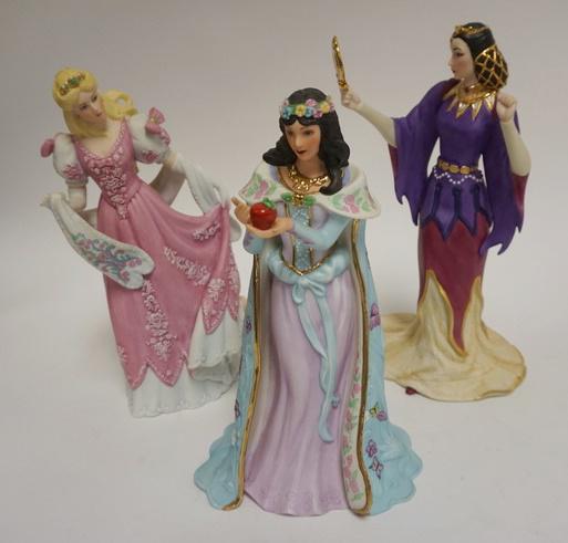 3 LENOX PORCELAIN FIGURES W/SNOW WHITE (1 of 2)