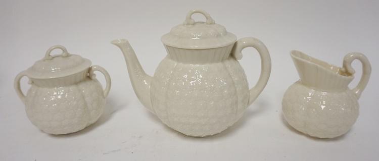 LENOX *HAWTHORNE* LIMITED EDITION TEA SET: LENOX *HAWTHORNE* LIMITED EDITION TEA SET, POT IS 6 1/4 IN HIGH