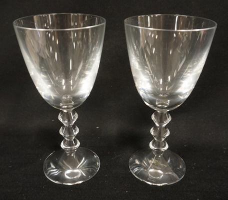 PAIR OF BACCARAT CRYSTAL GOBLETS (1 of 1)