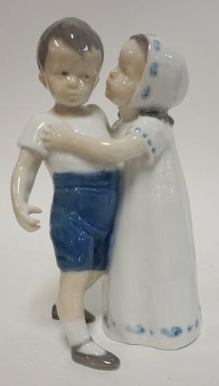 B&G PORCELAIN FIGURE-2 CHILDREN (1 of 2)