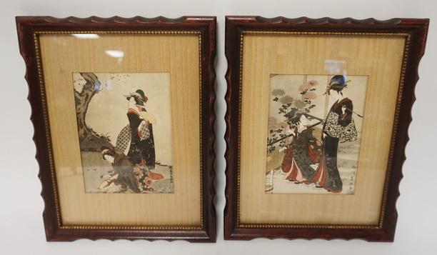 2 JAPANESE PRINTS-GESHIA GIRLS (1 of 2)