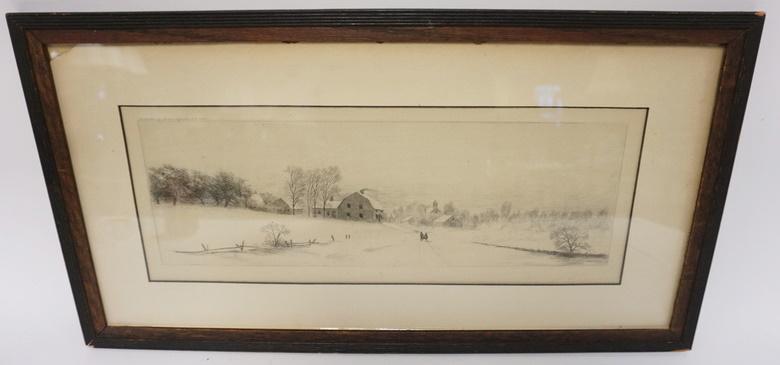 WINTER FARM SCENE PRINT (1 of 2)