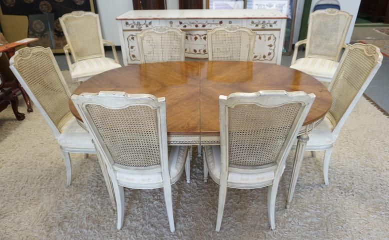 KINDEL 10 PIECE PAINT DECORATED DINING ROOM (1 of 3)