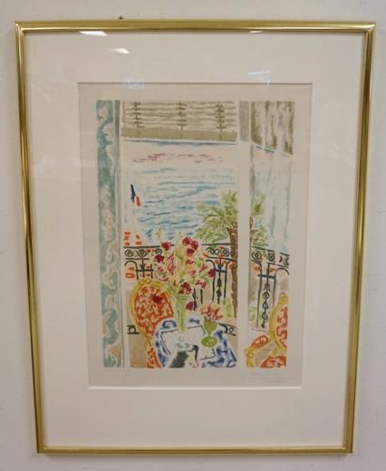 JULES CAVAILLES ORIGINAL FRAMED & SIGNED LITHO (1 of 6)