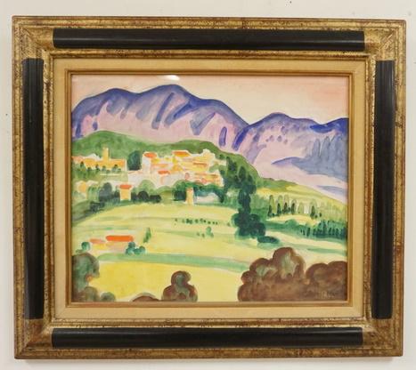 GEORGES MARCHOW WATERCOLOR SIGNED (1 of 3)