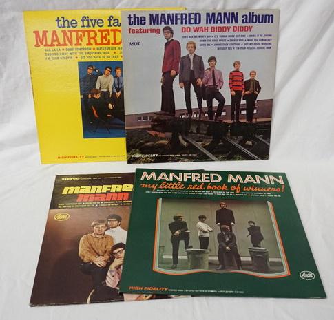 MANFRED MANN, LOT OF 4 ALBUMS: LOT OF FOUR MANFRED MANN ALBUMS; THE FIVE FACES OF, SELF TITLED, MY LITTLE RED BOOK OF WINNERS & MANN MADE