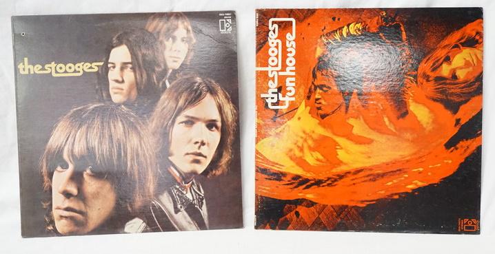 THE STOOGES, LOT OF 2 ALBUMS: LOT OF TWO THE STOOGES ALBUMS; FUN HOUSE & SELF TITLED BOTH ELEKTRA STEREO