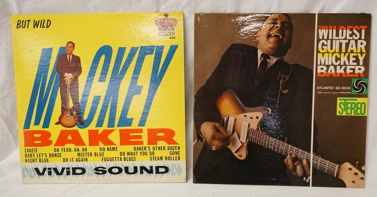 MICKEY BAKER, LOT OF 2 ALBUMS: LOT OF TWO MICKEY BAKER ALBUMS; THE WILDEST GUITAR & BUT WILD