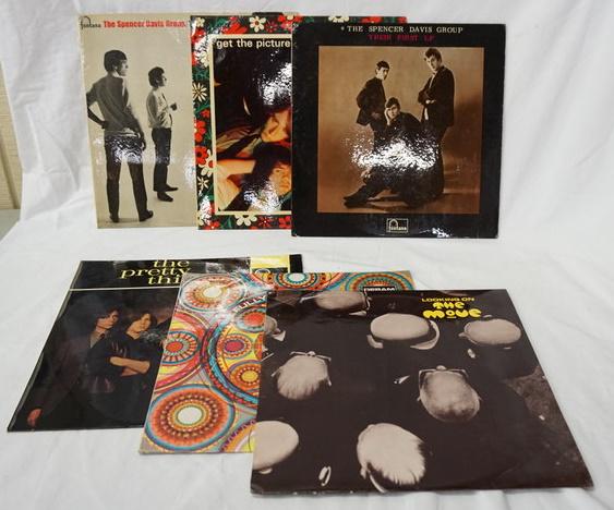 LOT OF 6 BRITISH IMPORT ALBUMS: LOT OF SIX BRITISH IMPORT ALBUMS; THE SPENCER DAVIS GROUP THIER FIRST LP & THE SECOND ALBUM, PRETTY THINGS GET THE PICTURE? & SELF TITLED, LOOKIING ON THE MOVE & THE WEBB FULLY INTERLOCKING