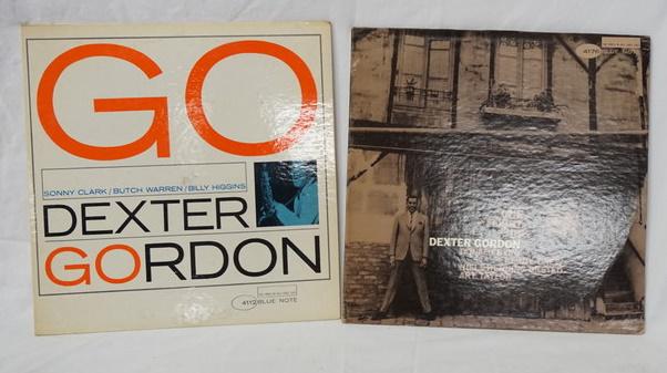 DEXTER GORDON, LOT OF 2 ALBUMS ON BLUE NOTE: LOT OF TWO DEXTER GORDON ALBUMS ON BLUE NOTE RECORD LABEL; GO & ONE FLIGHT UP
