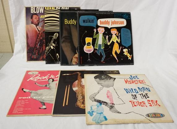 LOT O7 HONKER & SHOUTER ALBUMS: LOT OF SEVEN HONKER & SHOUTER ALBUMS; BUDDY JOHNSON WAILS & WALKIN', JOE HOUSTIN BLOWS ALL NIGHT LONG & WILD MAN OF THE TENOR SAX, JESSE POWELL BLOW MAN BLOW, RED PRYSOCK THE BEAT & ROCK & ROLL