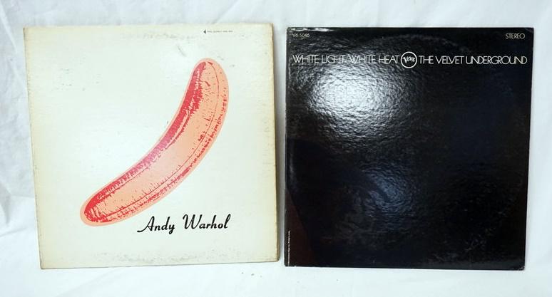 THE VELVET UNDERGROUND, LOT OF 2 ALBUMS: LOT OF TWO THE VELVET UNDERGROUND ALBUMS; WHITE LIGHT/WHITE HEAT (GATEFOLD VERVE RECORDS STEREO V6-5046) & THE VELVET UNDERGROUND & NICO PRODUCED BY ANDY WARHOL ( VERVE RECORDS MONO V-5008)