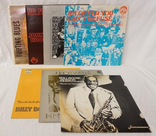 LOT OF 7 R & B REISSUES: LOT OF SEVEN R & B REISSUES; AN OFFER YOU CAN'T REFUSE WALTER HORTON & PAUL BUTTERFIELD, BULL MOOSE JACKSON & HIS BUFFALO BEARCATS *MOOSE ON THE LOOSE* JUNIOR WELLS IN MY YOUNGER DAYS, BILLY BOY ARNOL