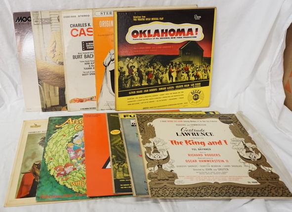 LOT OF 11 MOTION PICTURE SOUNDTRACKS/SHOWTUNES: LOT OF 11 MOTION PICTURE SOUNDTRACKS/SHOWTUNES; OKLAHOMA! LAWRENCE OF ARABIA, CASINO ROYALE, THE GRADUATE, MOONLIGHTING, THE KING AND I, AROUND THE WORLD IN 80 DAYS, CAROUSEL, 42ND STREET, AN OLD FASH