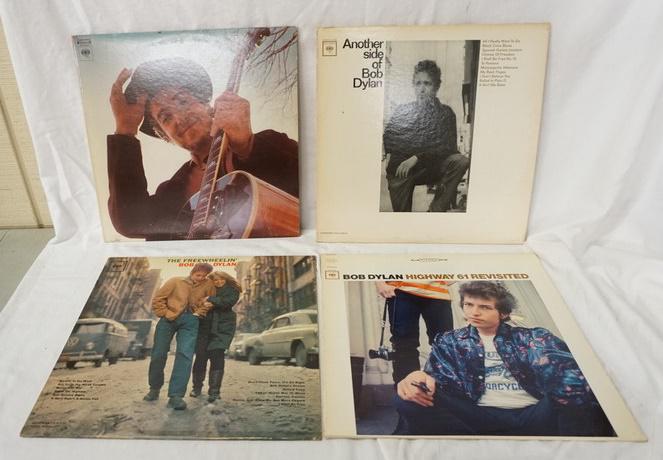 BOB DYLAN, LOT OF 4 ALBUMS: LOT OF FOUR BOB DYLAN ALBUMS; NASHVILLE SKYLINE (COLUMBIA KCS 9825) ANOTHER SIDE OF BOB DYLAN (COLUMBIA MONO-CL-2193) BOB DYLAN HIGHWAY 61 REVISITED (COLUMBIA CS 9189) & THE FREEWHEELON' BOB DYLAN (CO
