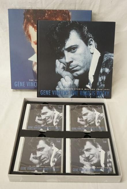GENE VINCENT THE ROAD IS ROCKY BOX SET: GENE VINCENT THE ROAD IS ROCKY THE COMPLETE STUDIO MASTERS 1956-1971 BOX SET. COMES WITH EIGHT CDS & BOOK (BEAR FAMILY RECORDS)