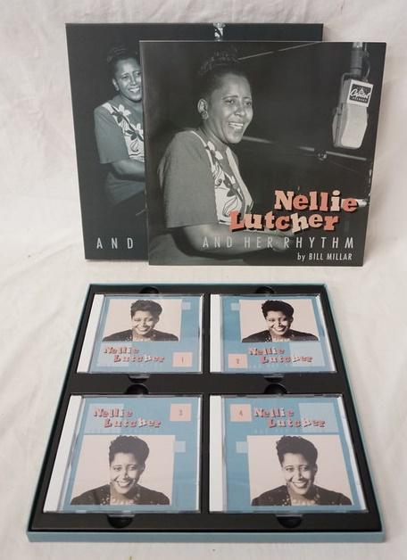 NELLIE LUTCHER AND HER RHYTHM BOX SET: NELLIE LUTCHER AND HER RHYTHM BOX SET. COMES WITH FOUR CDS & BOOK (BEAR FAMILY RECORDS)