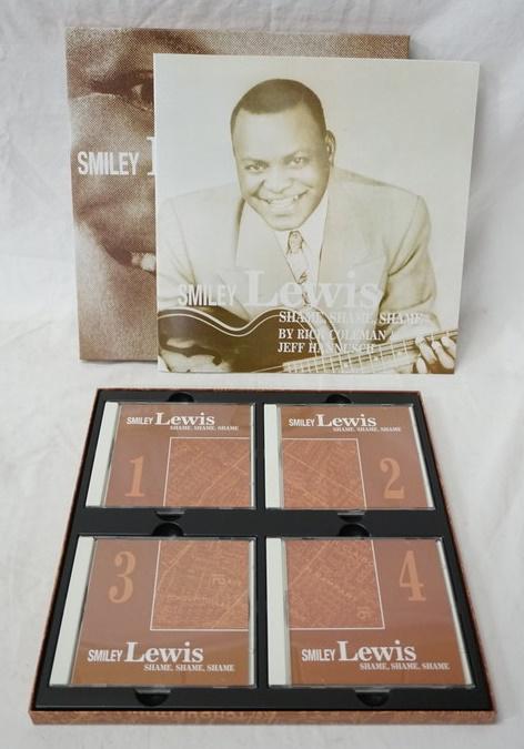 SMILEY LEWIS BOX SET: SMILEY LEWIS SHAME SHAME SHAME BOX SET. COMES WITH FOUR CDS & BOOK (BEAR FAMILY RECORDS)