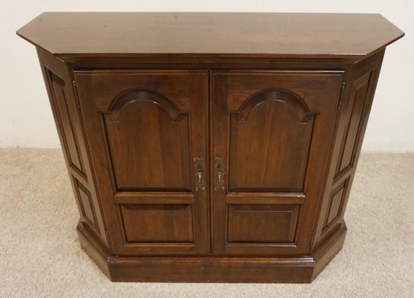 2 DOOR SMALL CREDENZA: 2 DOOR SMALL CREDENZA, 36 1/4 IN WIDE X 12 1/2 IN DEEP X 30 IN HIGH