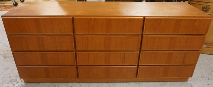 KOMFORT DANISH 12 DRAWER CHEST: KOMFORT DANISH 12 DRAWER CHEST, 71 1/2 IN WIDE