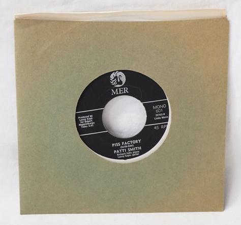 PATTI SMITH PISS FACORY/HEY JOE 45: PATTI SMITH PISS FACTORY/HEY JOE 45, MER MONO 601