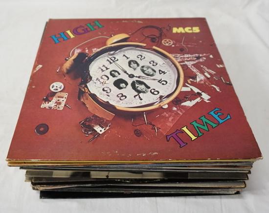 LOT OF 28 ROCK ALBUMS: LOT OF 28 ROCK ALBUMS; HIGH TIME MC5, SANTA FE, THE REDS, POWERHOUSE NIGHTLIFE, JOHN FOGERTY, ERIC CARMEN TONIGHT YOU'RE MINE (SEALED) BAD FINGER STRAIGHT UP, PATTI SMITH HORSES (PROMOTIONAL COPY) JAM