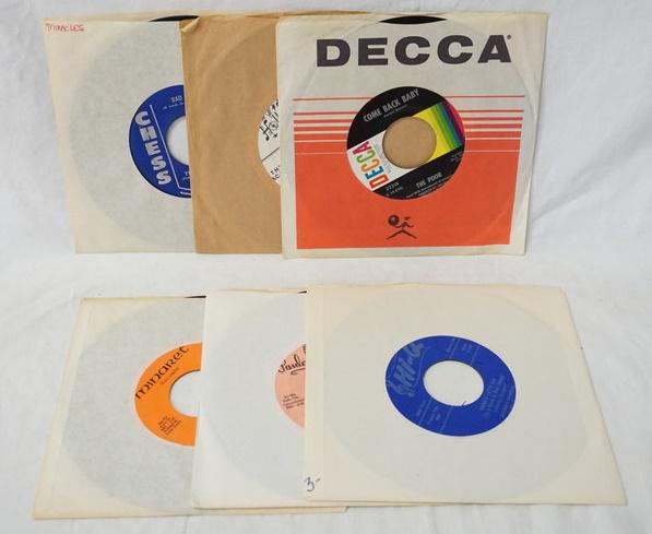 LOT OF 6 45S: LOT OF SIX 45S; THE POOR, THE MIRACLES, STONE FOX, BIG JOHN HAMILTON, JOHNNY POWERS & THE BAD BOYS