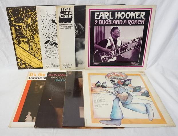 LOT OF 8 BLUES ALBUMS: LOT OF EIGHT BLUES ALBUMS; LOVE CAN BE FOUND ANYWHERE EVEN INA GUITAR ALBERT COLINS (SEALED BUT THERE IS SMALL TEAR IN CELLOPHANE AT OPENING) WILLIE DIXON I AM THE BLUES (SEALED) WASH BOARD WILLIE, CH