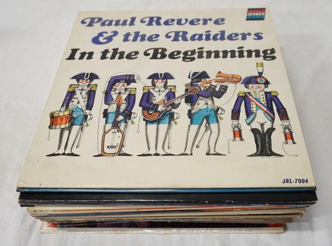 LOT OF 27 AMERICAN 1960S ALBUMS: LOT OF 27 1960S AMERICAN ALBUMS; PAUL REVERE & THE RAIDERS-IN THE BEGINNING,HERE THEY COME! (TWO COPIES ONE STEREO ONE MONO) CANNIBAL & THE HEADHUNTERS LAND OF 1000 DANCES, THE MCCOYS- HUMAN BALL, HAN