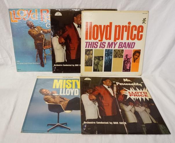 LOT OF 5 LLOYD PRICE ALBUMS: LOT OF FIVE LLOYD PRICE ALBUMS; COOKIN', THIS IS MY BAND, *MR. PERSONALITY* (TWO COPIES) & MISTY