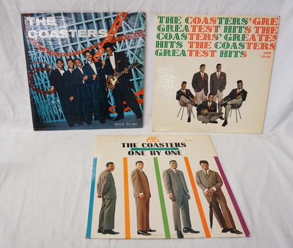LOT OF 3 THE COASTERS ALBUMS: LOT OF THREE THE COASTERS ALBUMS; SELF TITLED, GREATEST HITS & ONE BY ONE