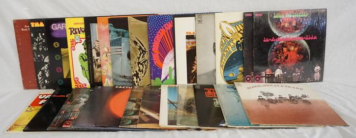 LOT OF 25 ROCK ALBUMS: LOT OF 25 ROCK ALBUMS; VANILLA FUDGE; RENAISSANCE, SELF TITLED & THE BEAT GOES ON, TO BONNIE FROM DELANEY, CACTUS, AL COOPER I STAND ALONE, BLOOD SWEAT & TEARS, THE BUCKINHAMS IN ONE EAR & GONE TOMORR