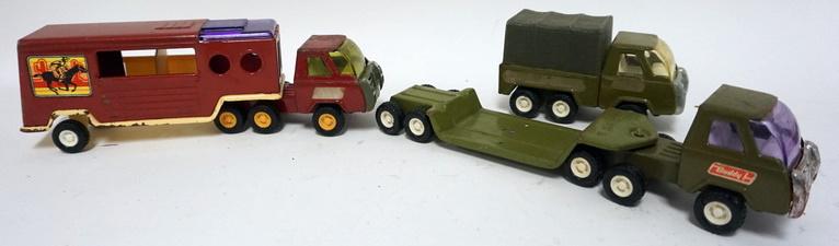 BUDDY L LOT OF 3 METAL TOY TRUCKS: BUDDY L LOT OF 3 METAL TOY TRUCKS