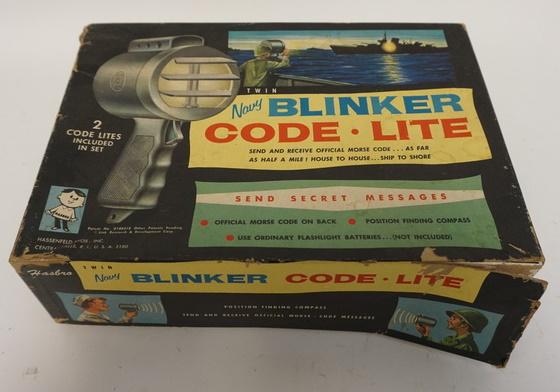VINTAGE TOY MARX BLINKER CODE LITE SET (1 of 2)