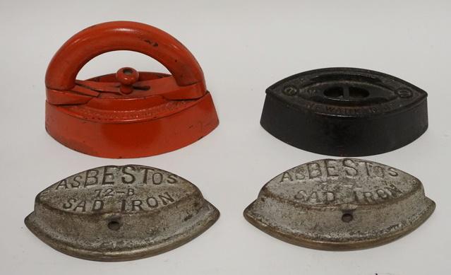 LOT OF 4 SAD IRONS (1 of 1)