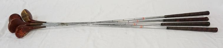 LOT OF 4 VINTAGE GOLF CLUBS: LOT OF 4 VINTAGE GOLF CLUBS