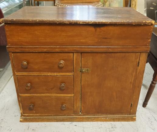3 DRAWER, ONE DOOR DRY SINK: 3 DRAWER, ONE DOOR DRY SINK