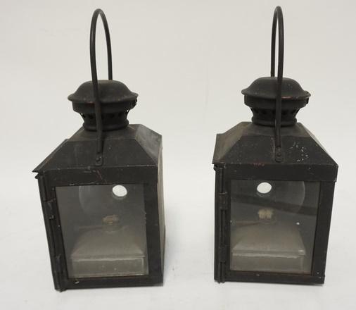 PAIR OF ANTIQUE COACH LANTERNS: PAIR OF ANTIQUE COACH LANTERNS, RAYMOND PROUST PARIS