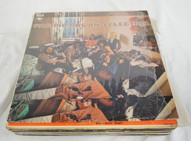 LOT OF 23 ROCK ALBUMS: LOT OF 23 ROCK ALBUMS; PACIFIC GAS AND ELECTRIC, BLOOD SWEAT & TEARS CHILD IS FATHER TO THE MAN, INCREDIBLE GARY PUCKETT AND THE UNION GAP, ROCK AROUND THE CLOCK BILL HALEY & THE COMETS (TWO COPIES) G