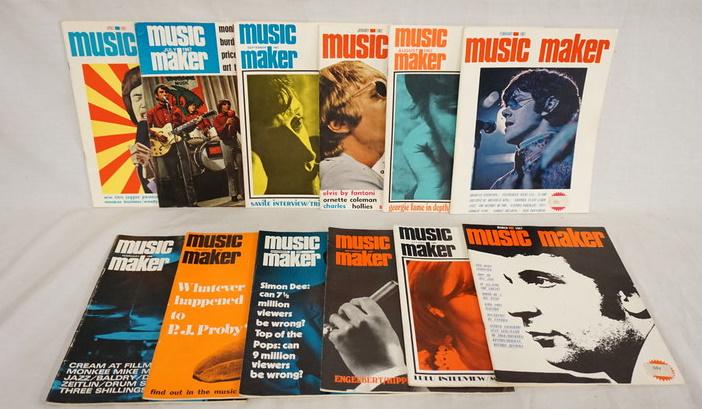 LOT OF 12 MUSIC MAKER MAGAZINES (1 of 1)