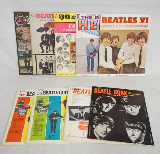 LOT OF 9 BEATLES SONGBOOKS (1 of 3)