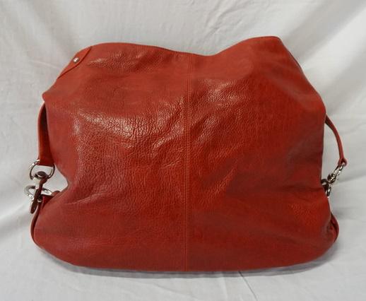 REBECCA MINKOFF LARGE RED LEATHER TOTE BAG (1 of 6)