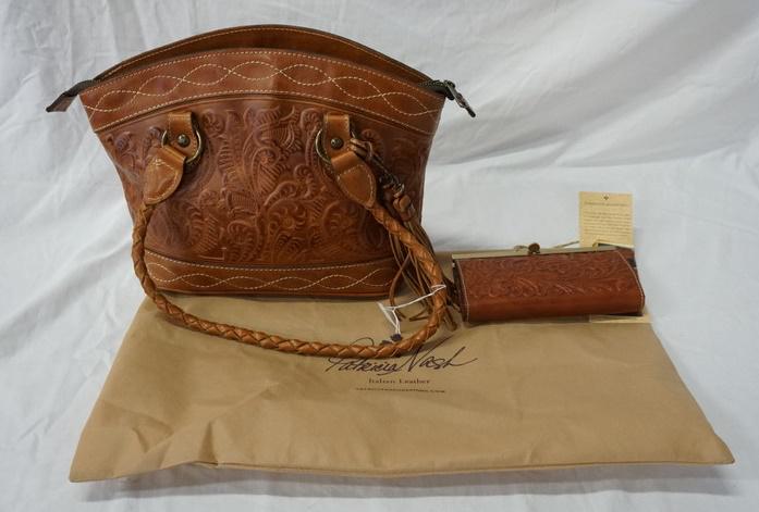 PATRICIA NASH EMBOSSED LEATHER BAG AND WALLET (1 of 6)