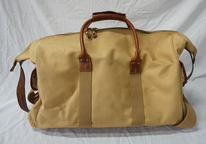 WATHNE LARGE CANVAS AND LEATHER OVERNIGHT BAG (1 of 7)