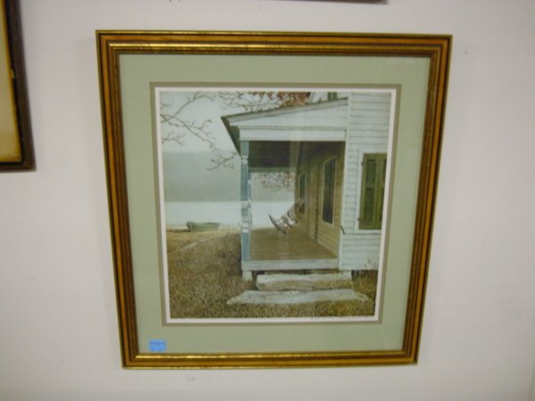 LITHO BY ERIC SLOANE; LANDSCAPE W/HOUSE; 24/500L 16: LITHO BY ERIC SLOANE; LANDSCAPE W/HOUSE; 24/500L 16 IN X 17 1/2 IN IMAGE
