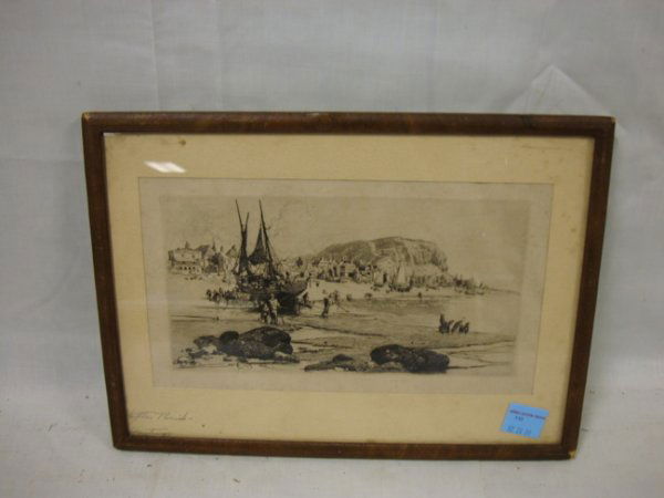 ETCHING BY STEPHEN PARRISH; 11 1/2 IN X 6 1/2 IN: ETCHING BY STEPHEN PARRISH; 11 1/2 IN X 6 1/2 IN