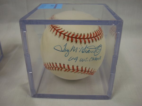 SIGNED BASEBALL; *TUG MCGRAW, '69 W.S. CHAMPS*: SIGNED BASEBALL; *TUG MCGRAW, '69 W.S. CHAMPS*
